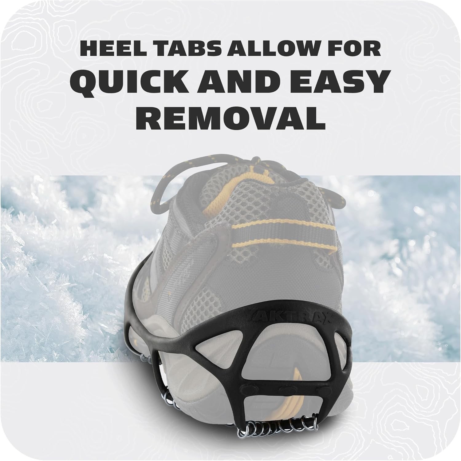 Walk Traction Cleats 360 Degree Grip on Snow Ice Multi Terrain Surfaces