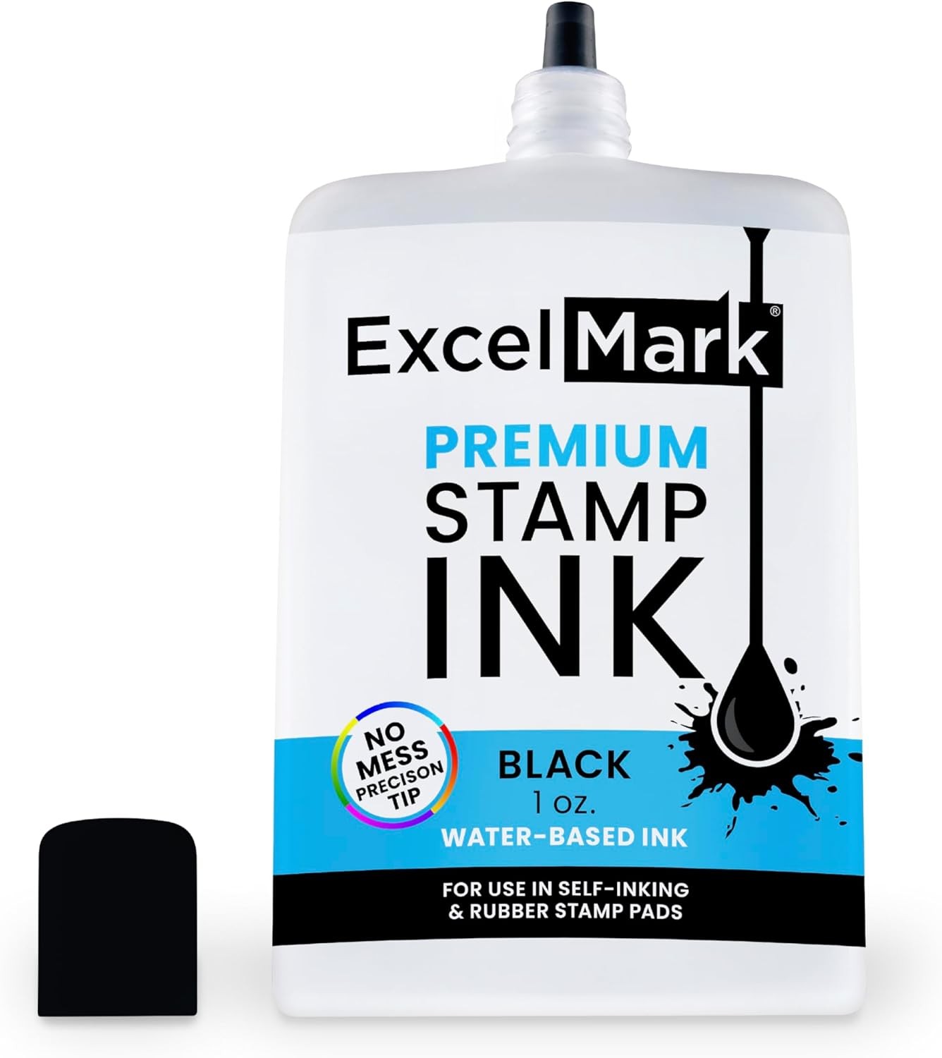 Self Inking Stamp Refill Ink 1 Ounce Black