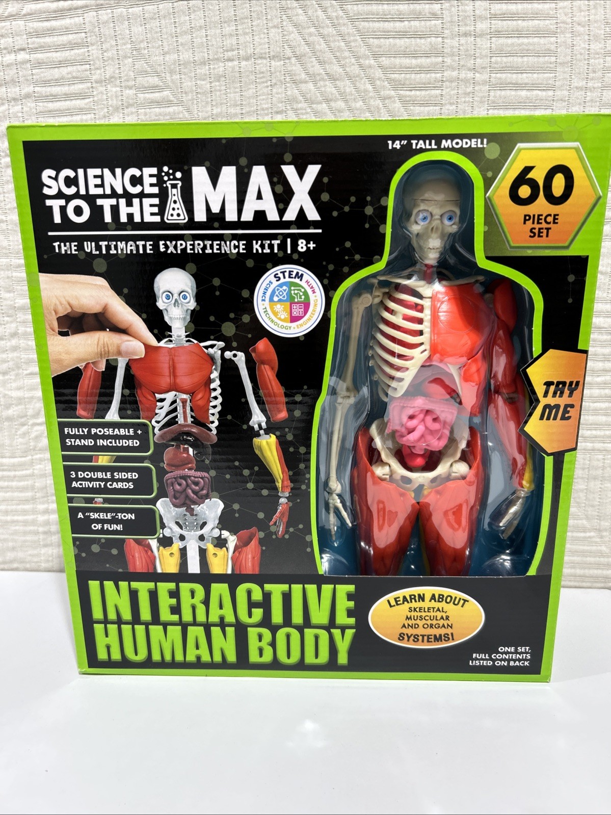 Science To The Max Interactive Human Body 60 Piece Set Brand New! Sealed!