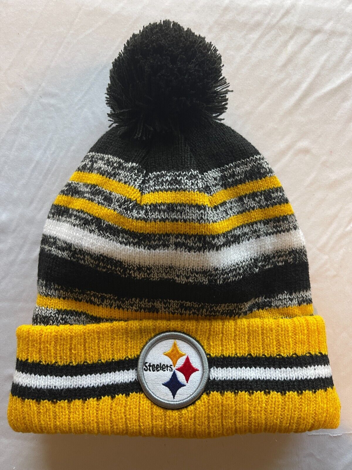 Pittsburgh Steelers Knit Winter Hat Beanie New Era Cap On Field Fleece Toboggan
