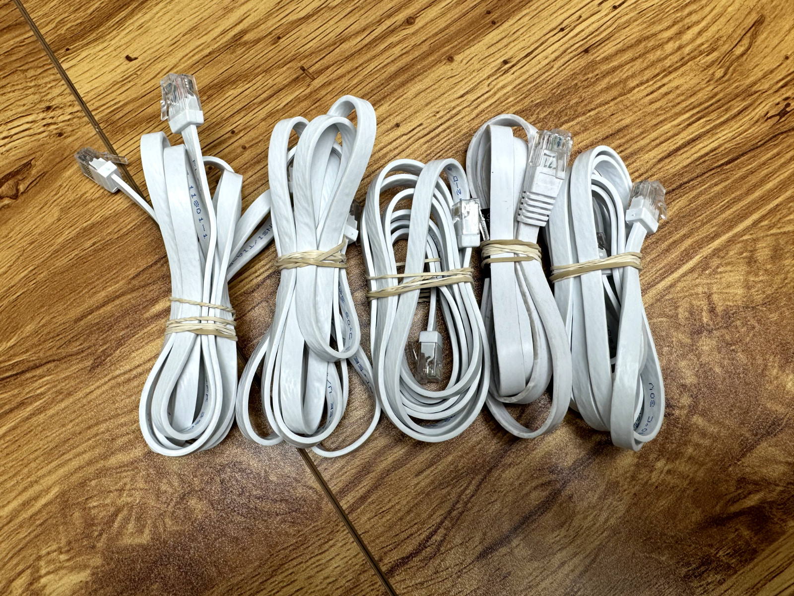 5 PACK!! OEM Google WiFi Router RJ45 Ethernet Network Flat Cable Cord White 6ft