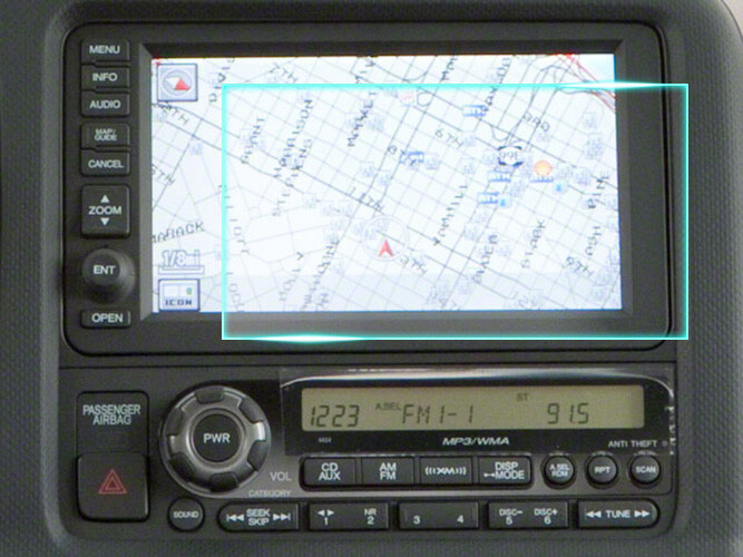 Crystal Clear Screen Protector for 2011 Honda Ridgeline Vehicle Navigation