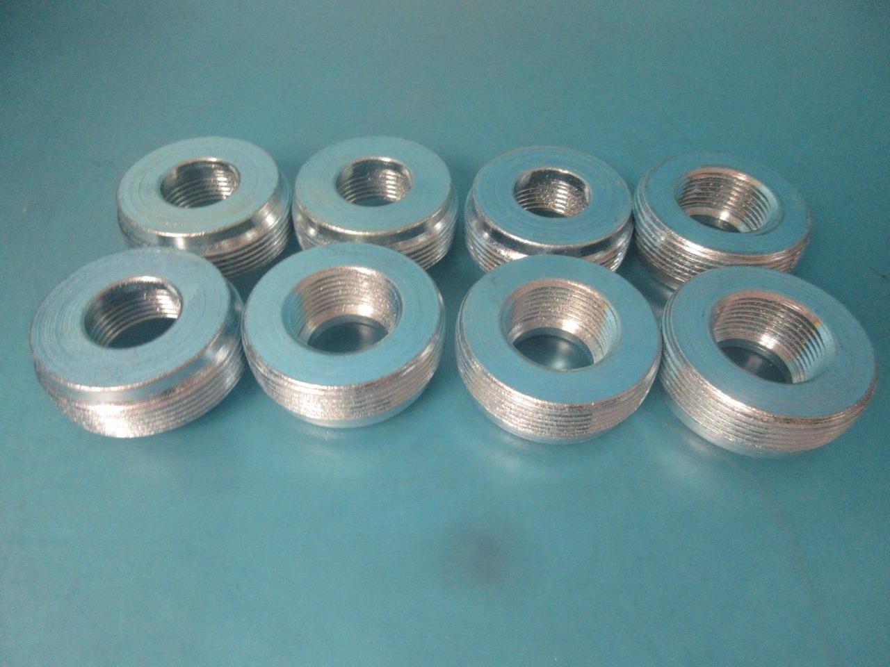 LOT OF 8 NEW HUBBELL RACO 1154 REDUCING BUSHING 2" TO 1" CONDUIT SZ STEEL