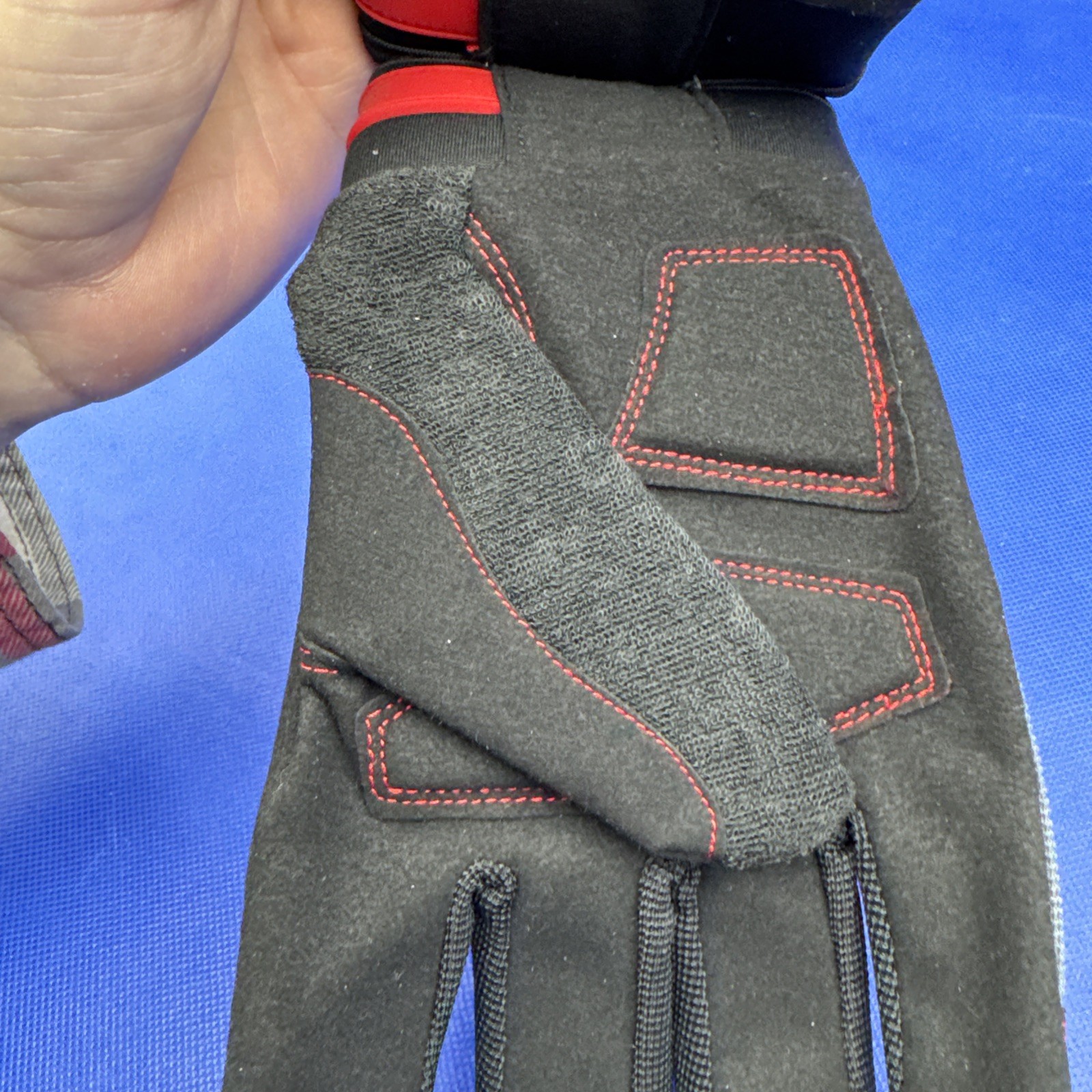 Men's Hyper Tough Vibration resistant Gloves Red/Black Size Large