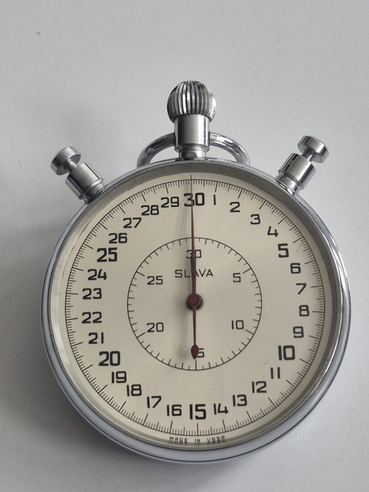 Vintage Soviet SLAVA Stopwatch Chronometer Mechanical (Split Second SDS--pro)