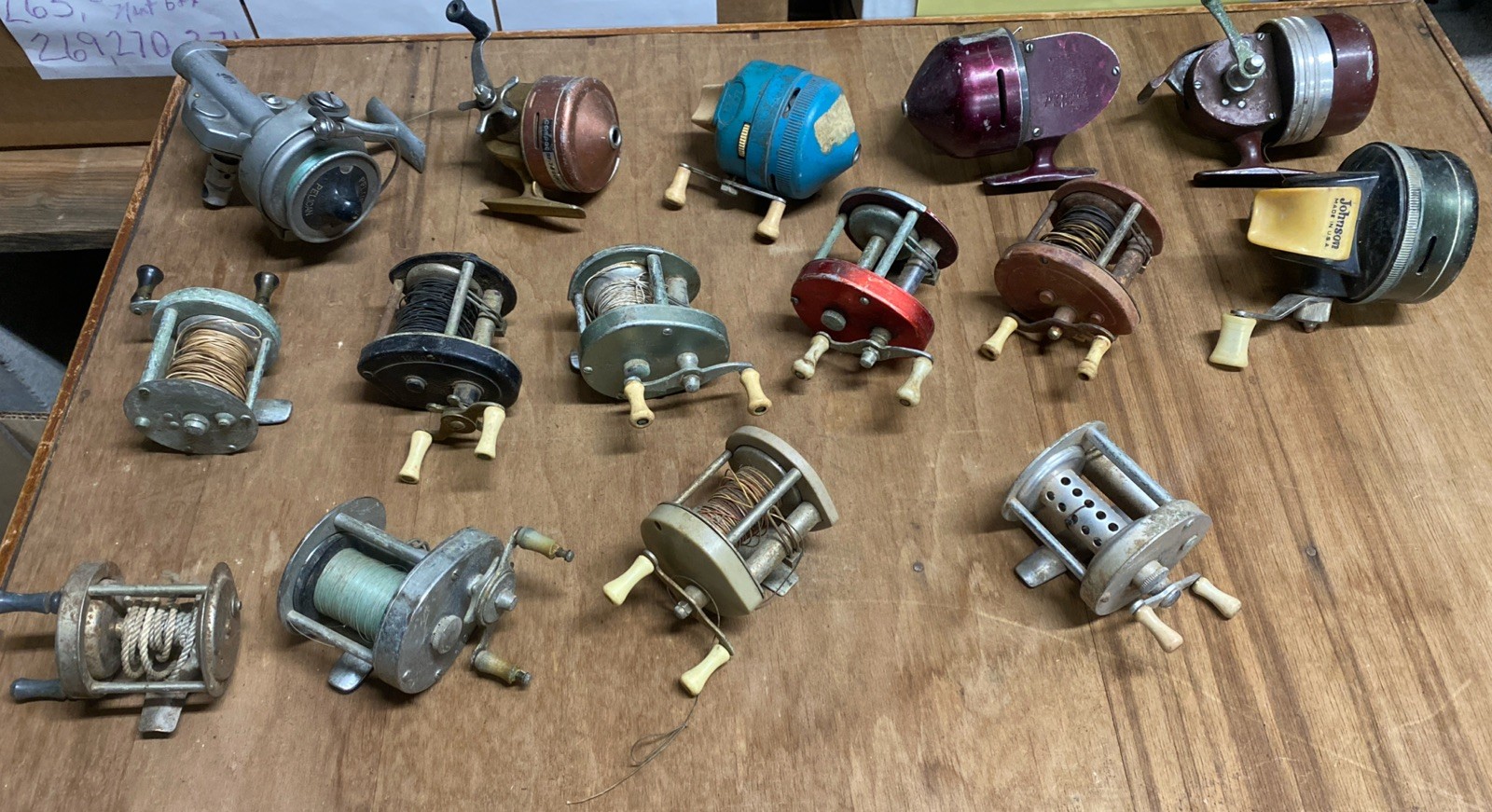 Lot of 15 Vintage Fishing Reels - Assorted Brands - Fresh & Salt Water