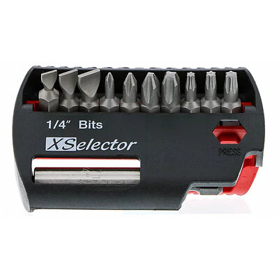 Wiha 79443 11 Piece XSelector and Magnetic Bit Holder Set