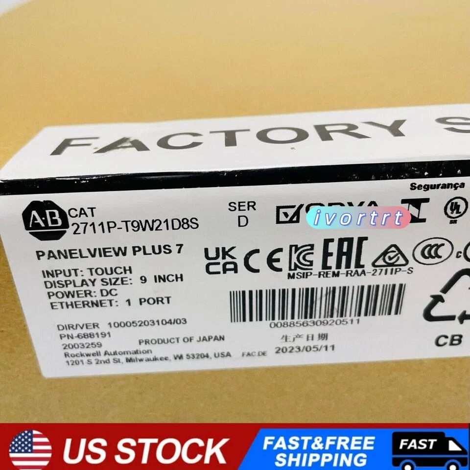 Brand New unopened A-B 2711P-T9W21D8S Best Quality PanelView Fast ship US STOCK