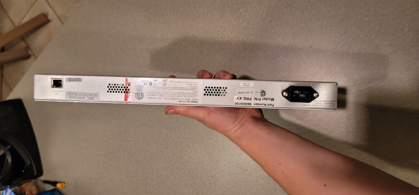 Grass Valley Encore pre-XY Universal XY Programmable Control Panel 1u rackmount