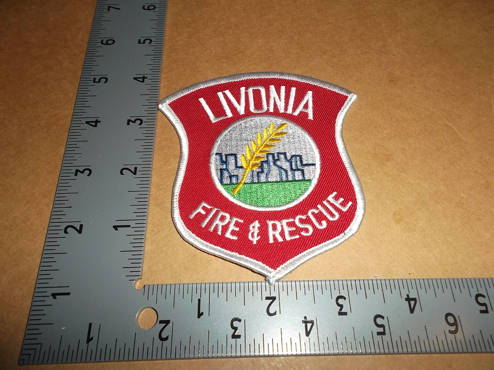 Livonia Fire & Rescue EMS Patch~Michigan~MI~Brand New~Emergency Medical Services