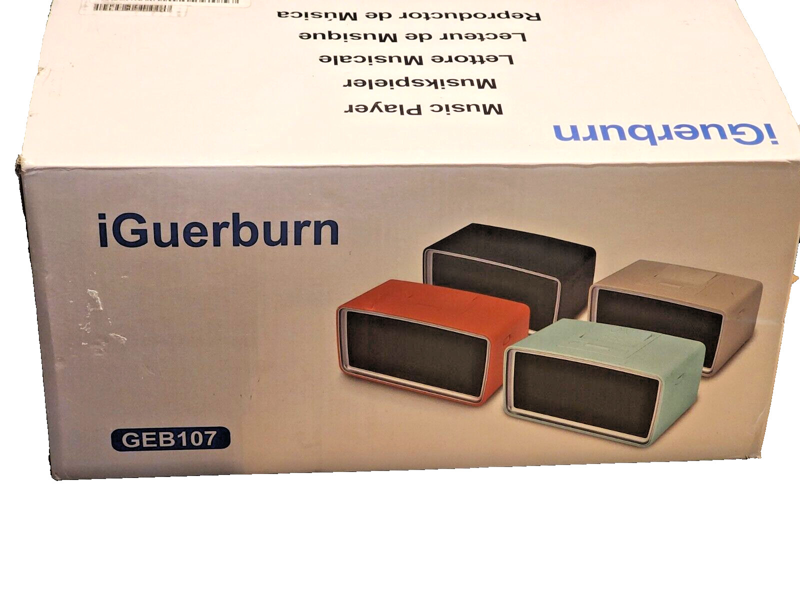 iGuerburn GEB107 Simple Music Player MP3 Player Music Box Elderly Seniors 32GB