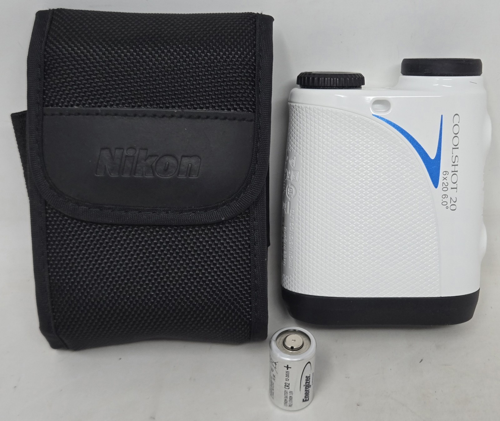 Nikon Coolshot 20 6x20 Golf Laser Rangefinder With New Battery Case Tested Works