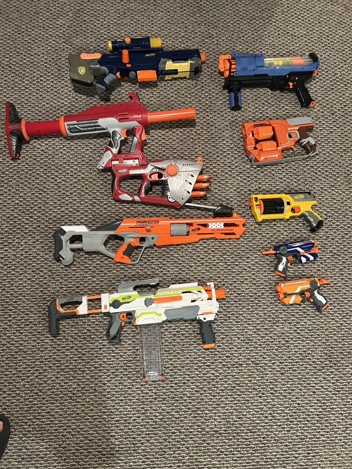 Nerf Gun Collection Pre-owned Functioning, Vintage Guns To Modern Era