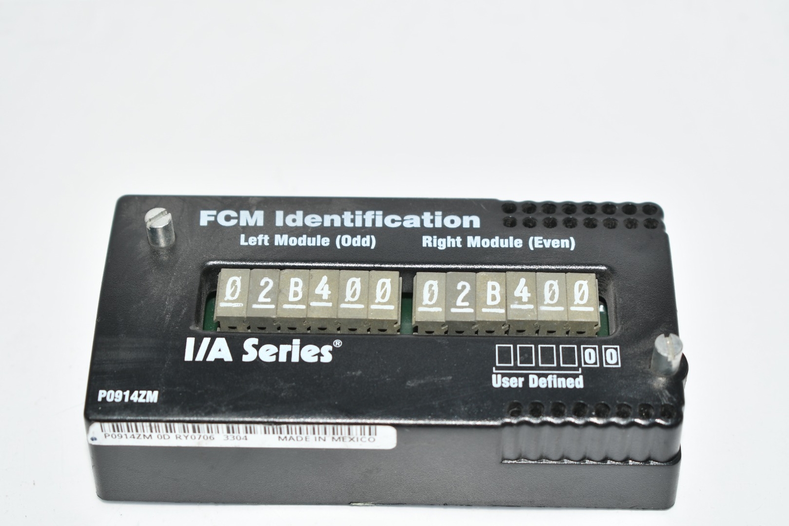 FOXBORO P0914ZM IDENTIFICATION MODULE FCMID I/A Series