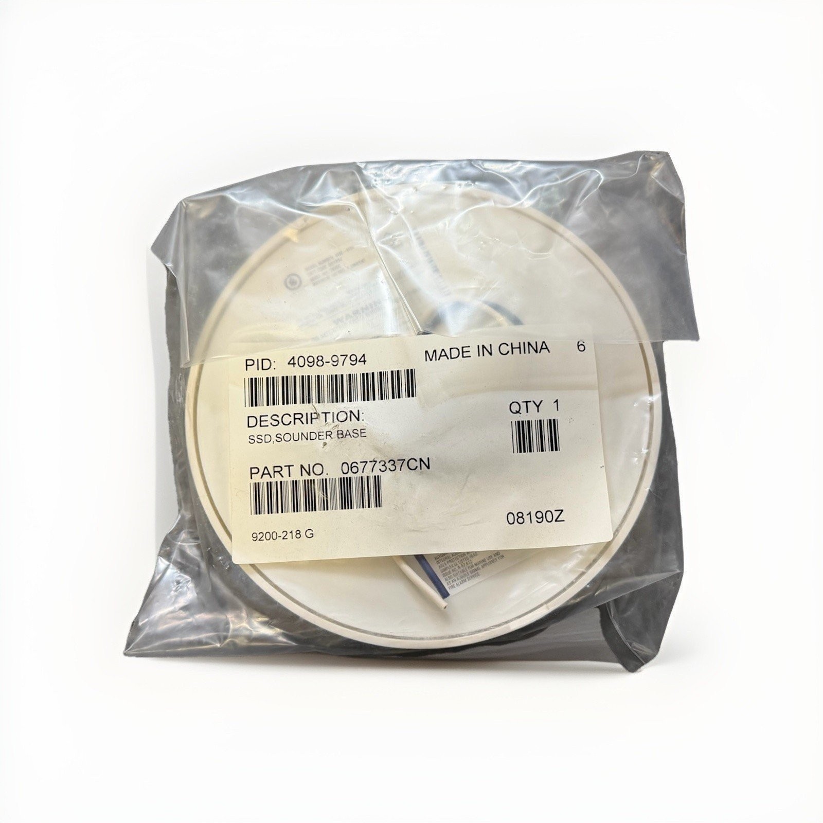 Simplex 4096-9794 Fire Alarm SSD Sounder Base (NEW IN BOX)