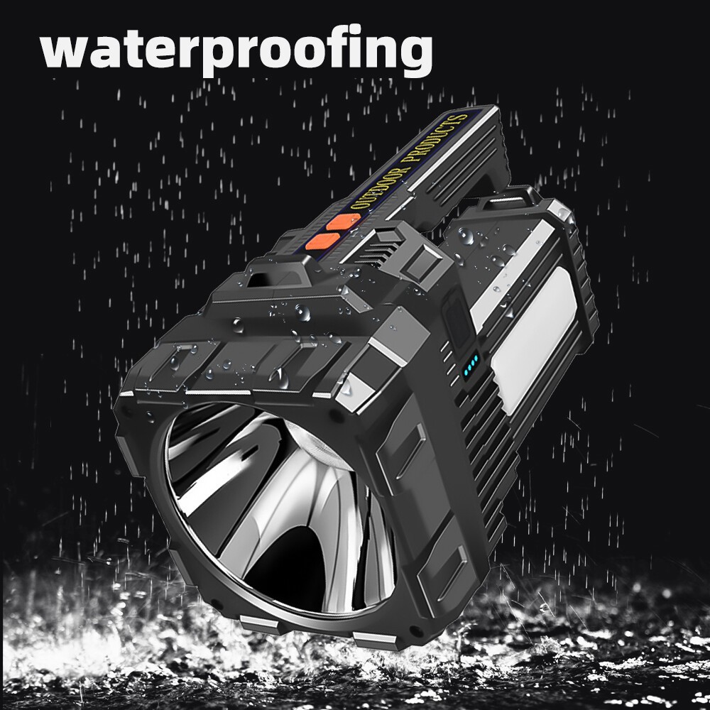 10000000LM Spotlight Rechargeable Flashlight Super Bright Outdoor Handheld Torch