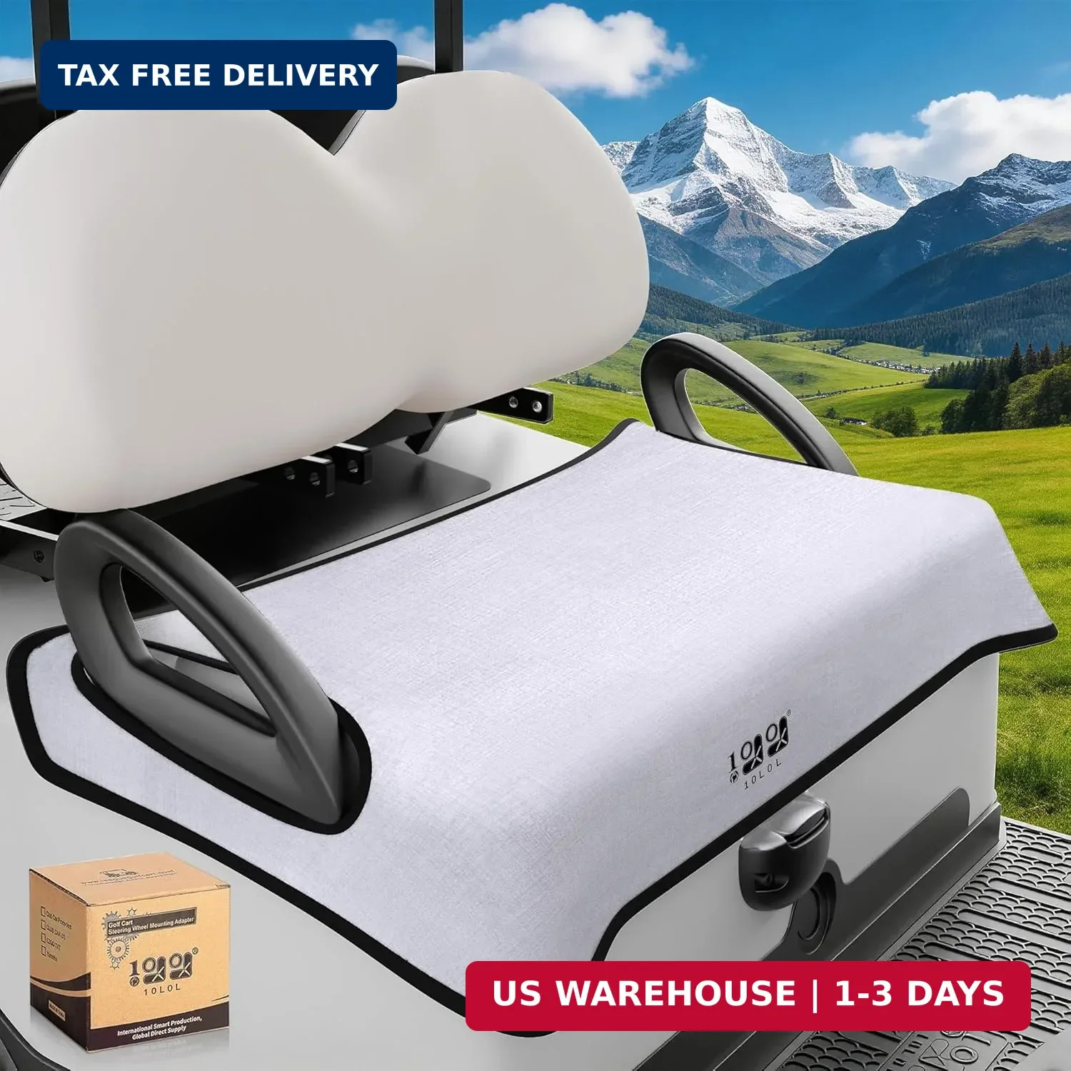 10L0L Universal Golf Cart Seat Covers/Seat Blanket for EZGO TXT/RXV & Club Car D