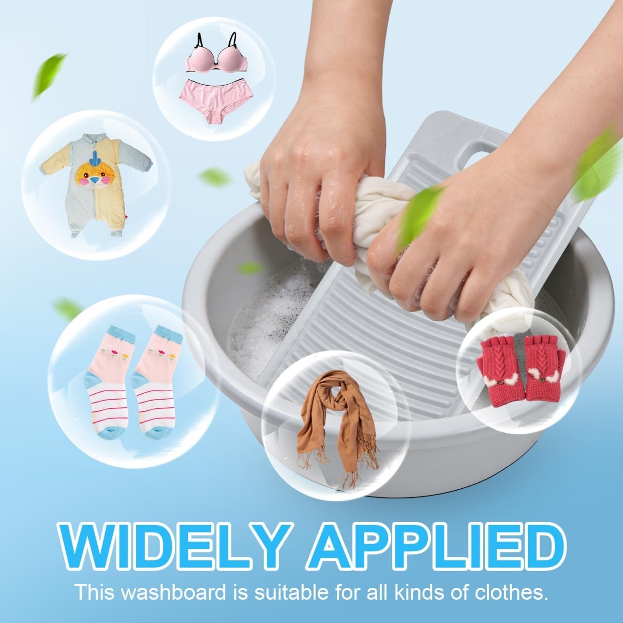 Plastic Washboard Household Washboard Non-Slip Laundry Washing Board Laundry