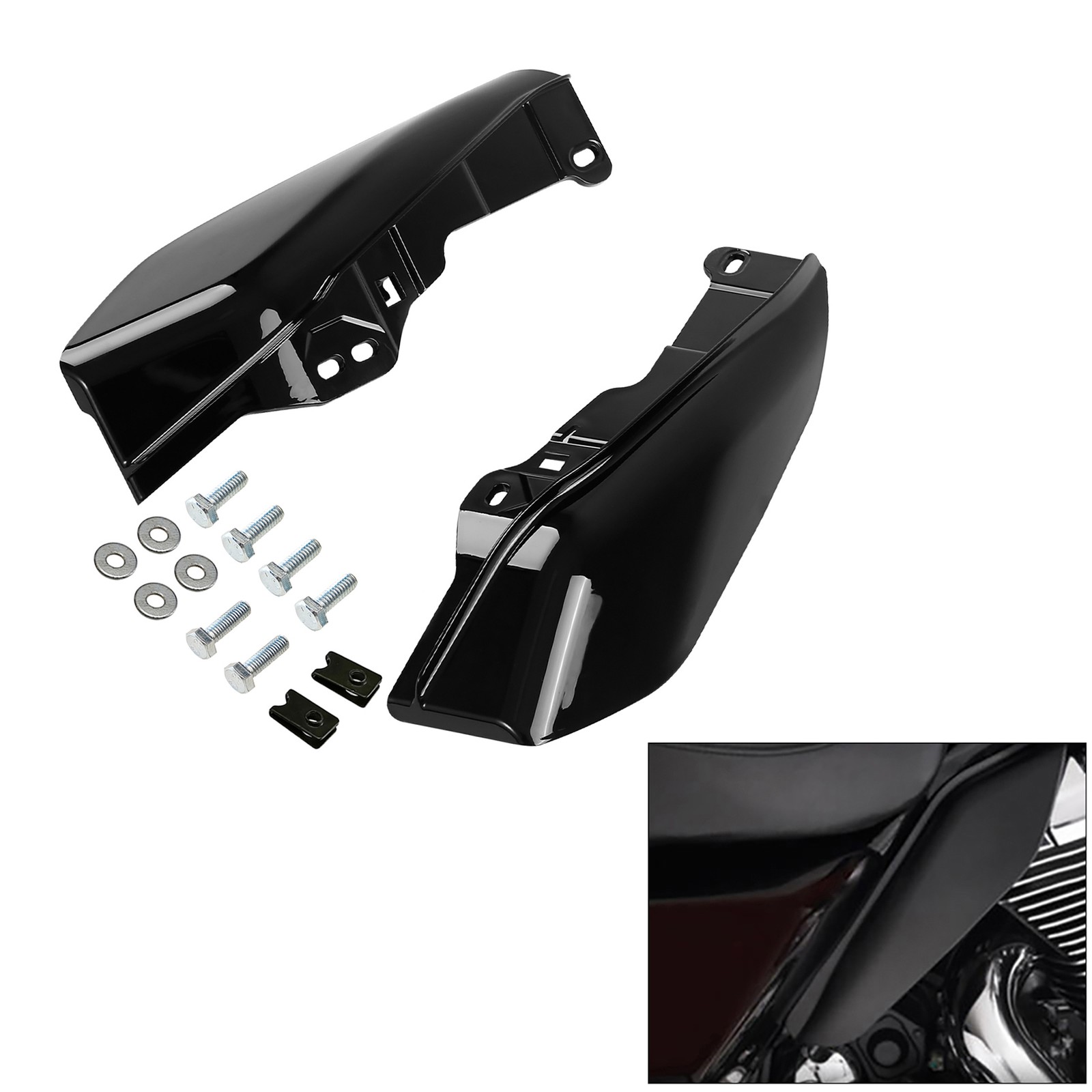 Mid-Frame Air Deflector Heat Shield Fit For Harley CVO Street Road Glide 2023-25