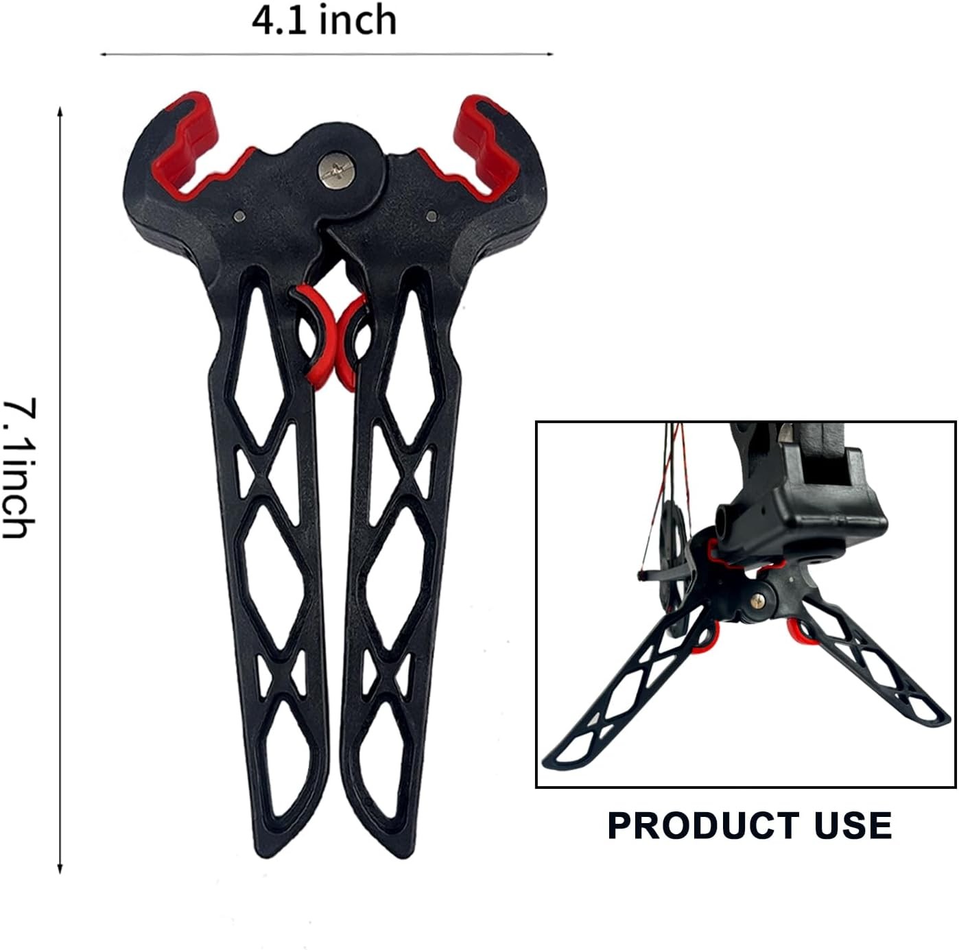 Archery Bow Stand Folding Compound Bow Stands Bow Jack Limbs Clamp Kickstand Gro