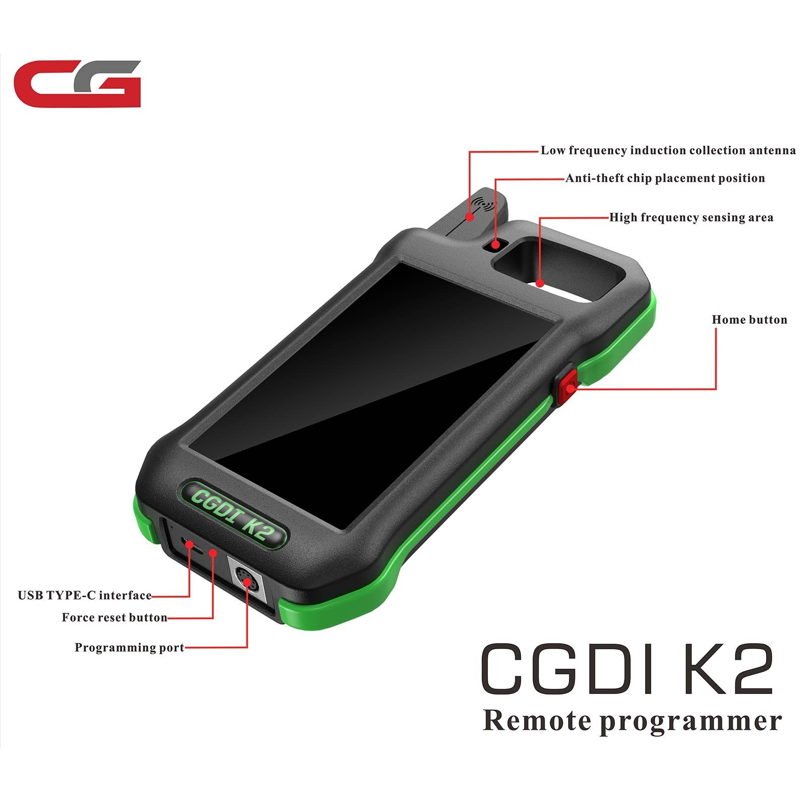 CGDI K2 Wifi Remote Generator Support ID48 96Bit Copy Smart Locksmith Key Tool