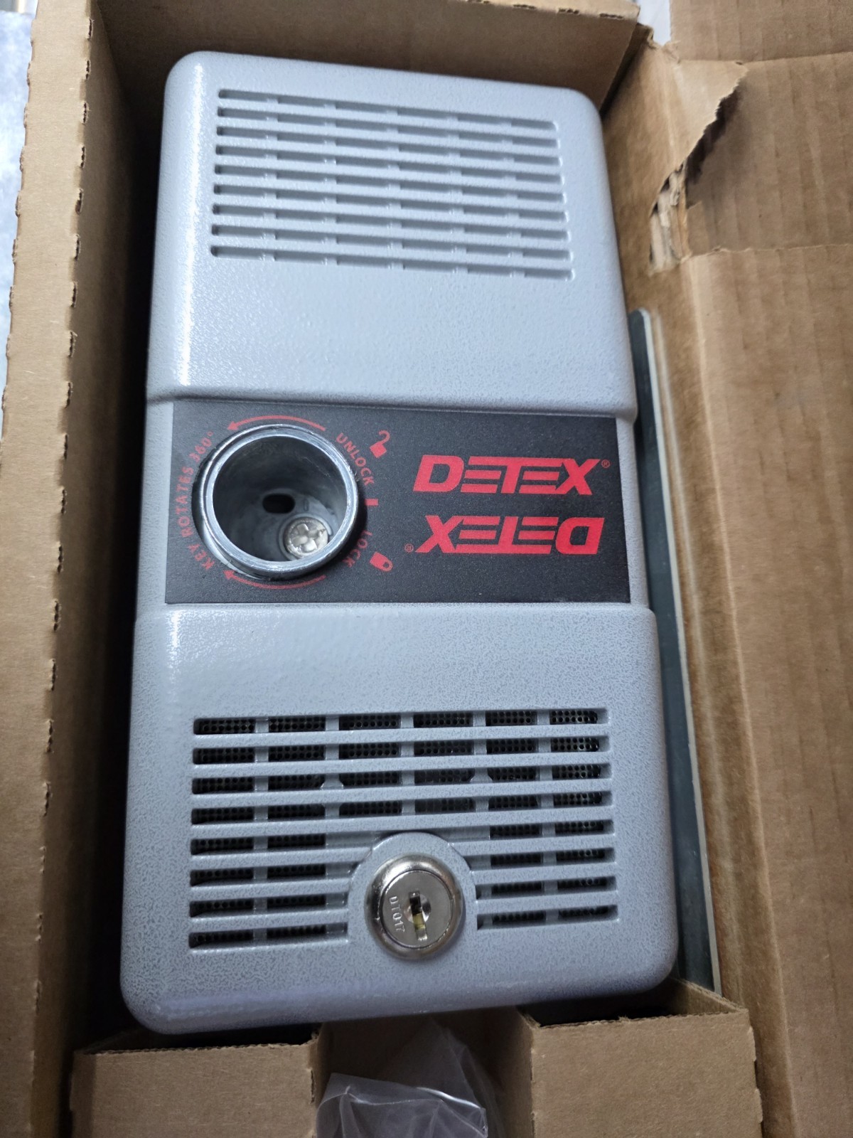 Detex Commercial Door Hardware and Alarm Gray Security Lock for Commercial Entry