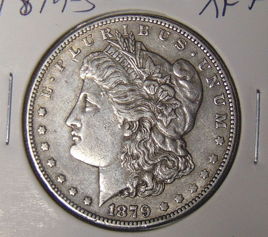 1879-S Morgan Silver Dollar XF+ San Francisco Mint 1879 Reverse (9124)