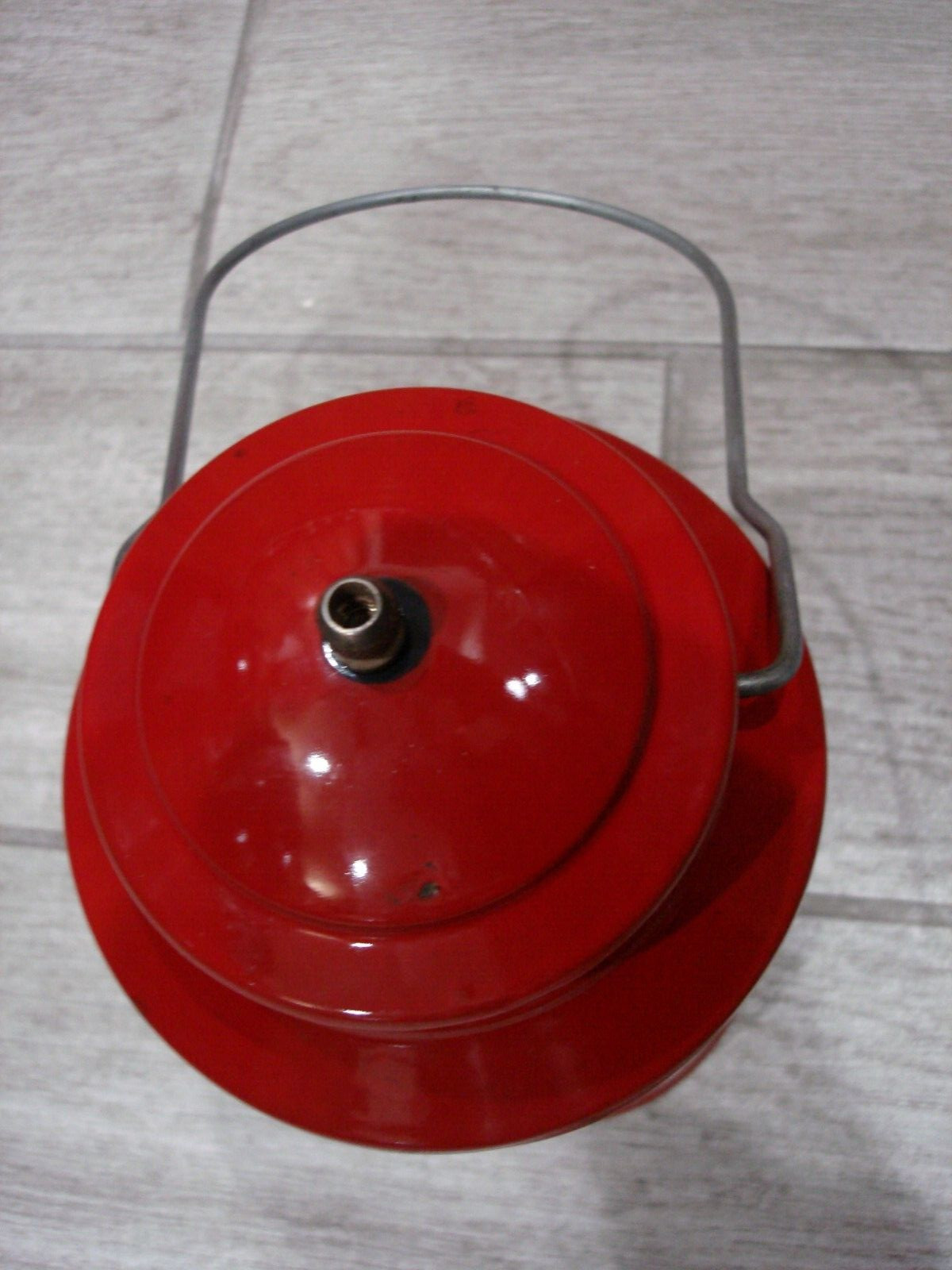 NICE 1966 11/66 RED COLEMAN 200A SINGLE MANTLE LANTERN