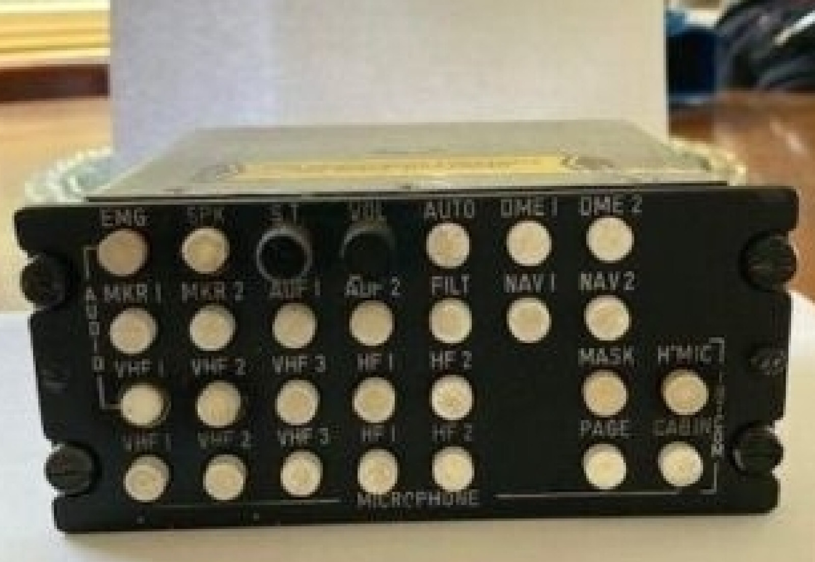 Cessna/Baker Electronics M1045 Audio Control Panel 841272