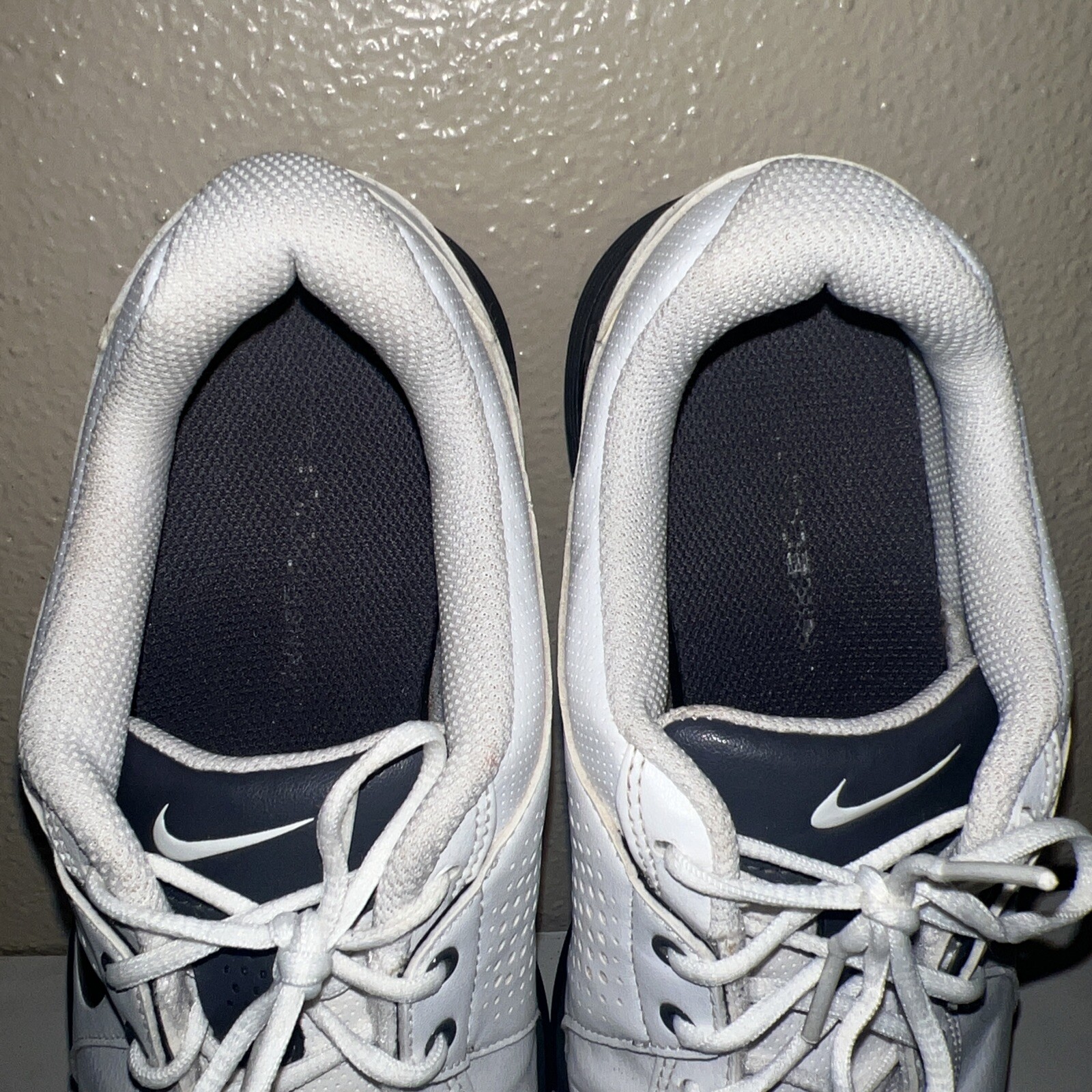 Nike Durasport III Soft Spike Golf Shoes White 628527-101 Men's Size 8 Pre-Owned