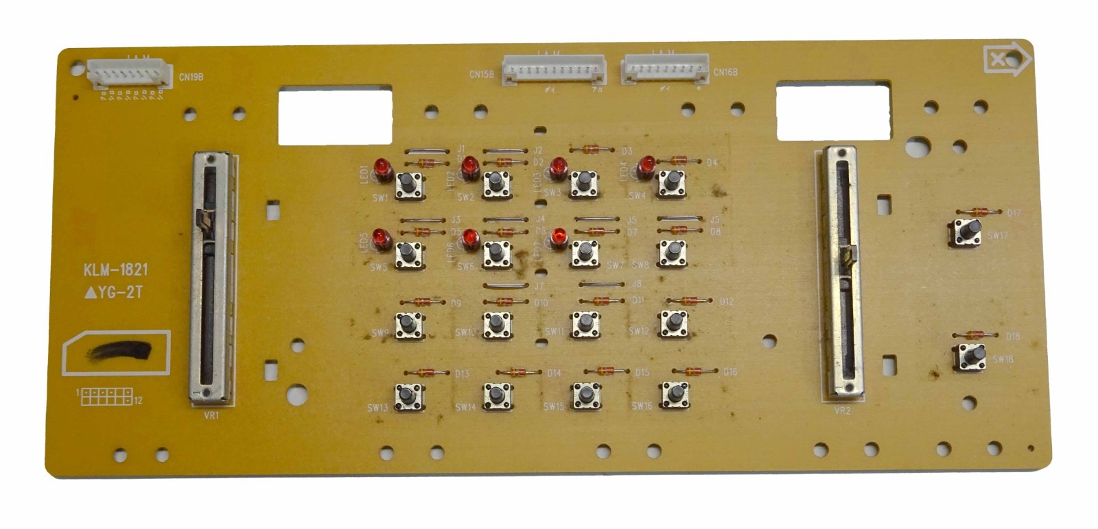 KORG TRINITY LEFT SIDE PANEL BOARD KLM-1821