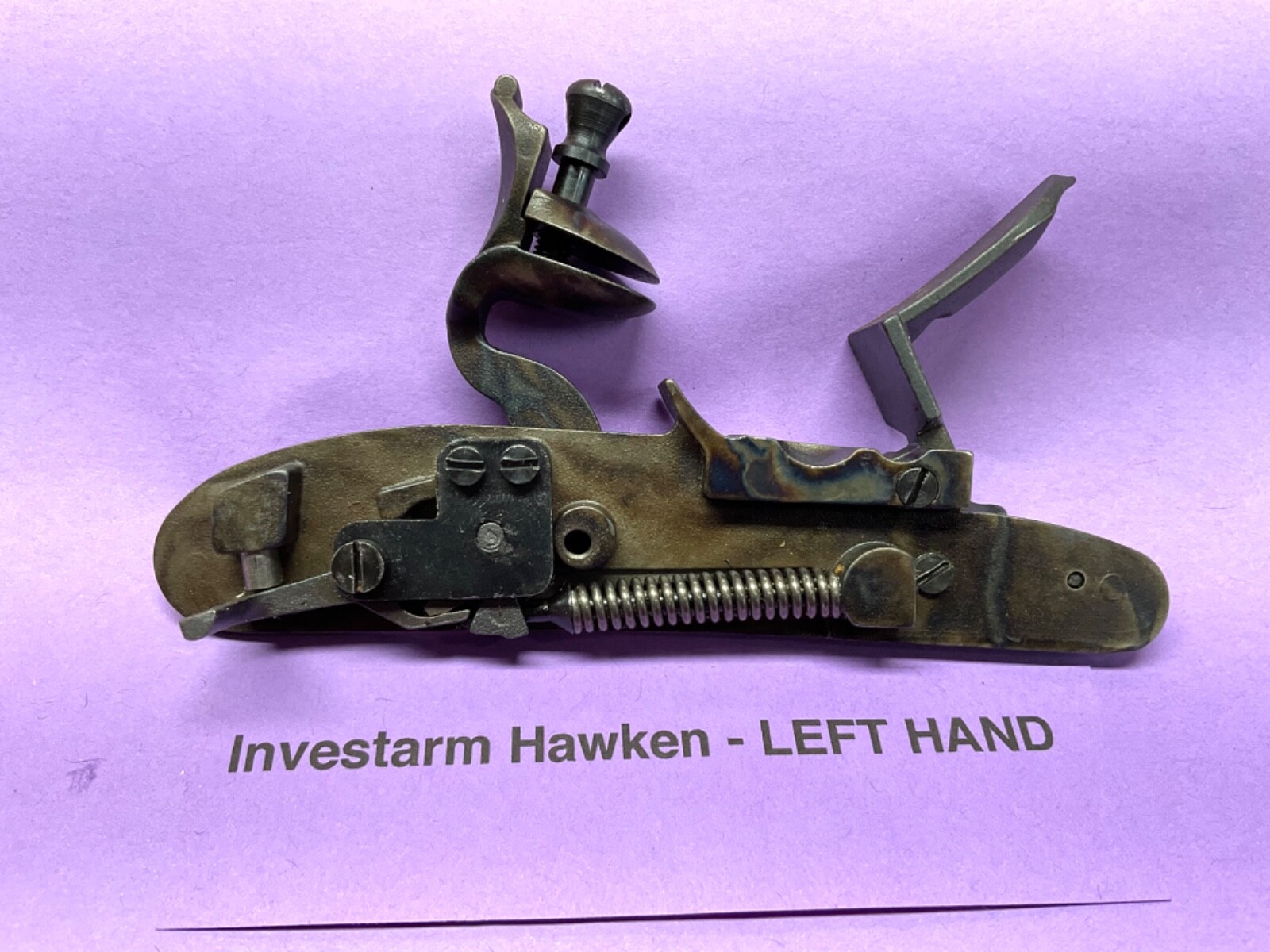 LEFT - New Investarm Gemmer Bridger Hawken Carbine + Lyman - Flintlock Lock