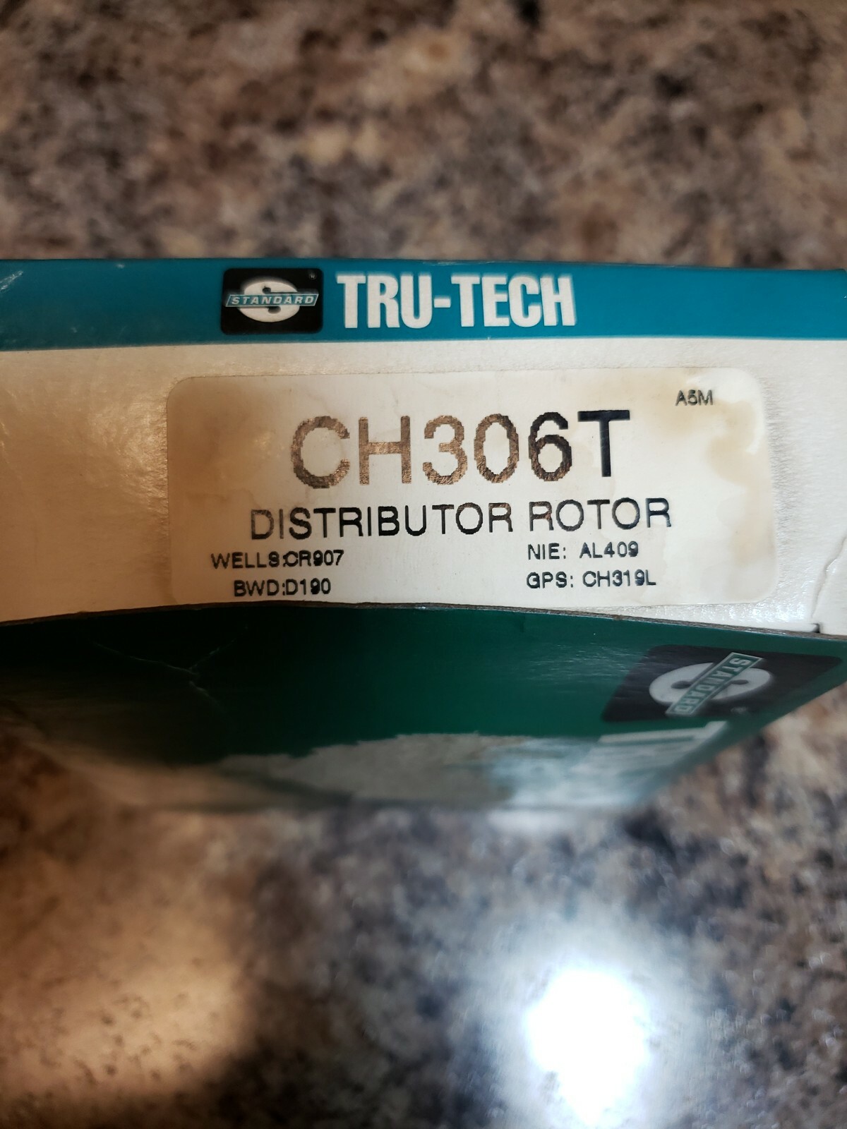 NOS GENUINE STANDARD TRU-TECH CH306T IGNITION ROTOR , Made In 🇺🇸 F+S