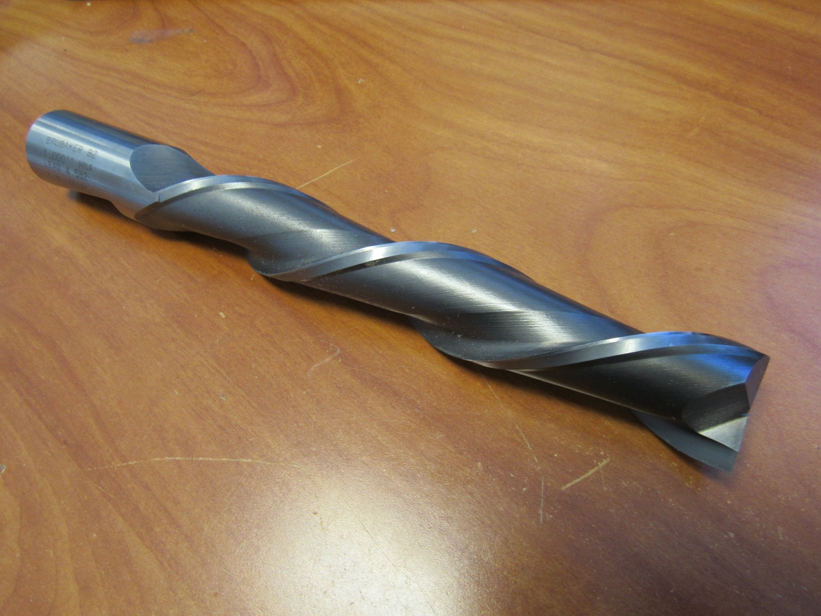 BRUBAKER 2 FLUTE 1" END MILL - 8.5" LENGTH - 1" DIA - (B2 4.582)