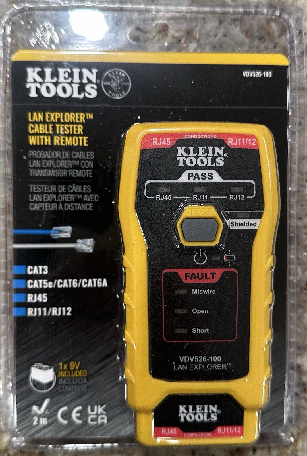 Klein Tools LAN Explorer Data Cable Tester With Remote VDV526-100 NEW