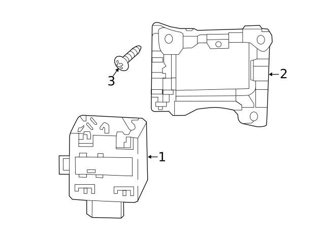 Genuine Audi Blind Spot Detection System Warning Sensor Bracket 8W0-907-176