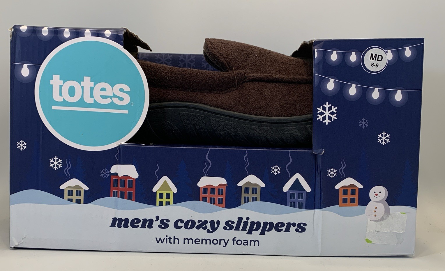 Totes Mens Cozy Slippers With Memory Foam MEDIUM 8-9 NIB