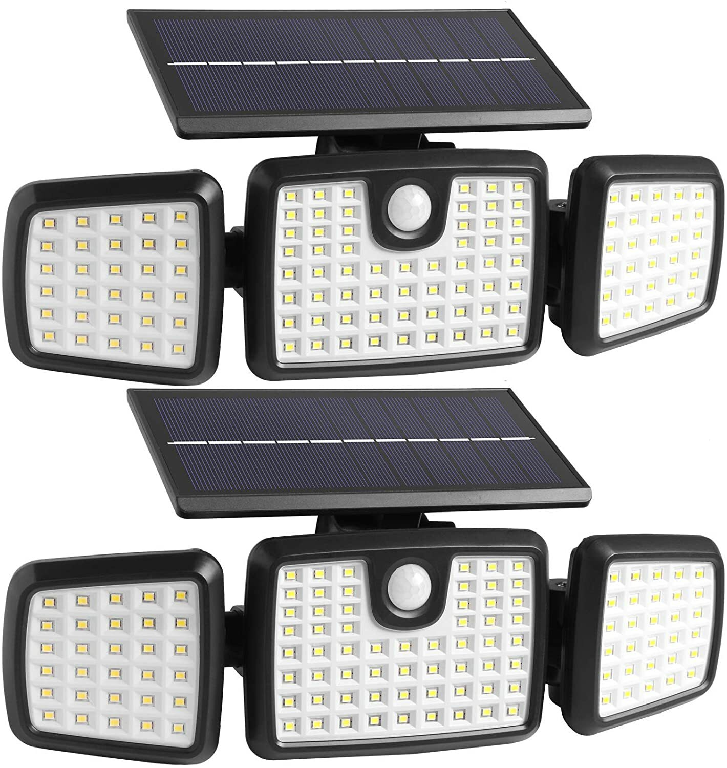 Solar Lights Outdoor, 176 LED Wireless Led Solar Motion Sensor Lights Outdoor, 2