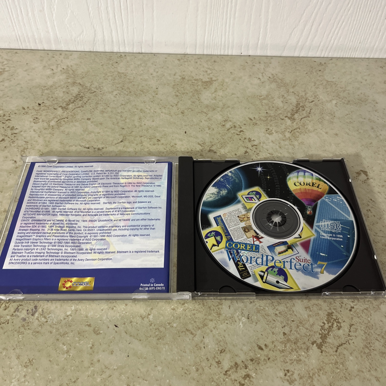 Corel WordPerfect Word Perfect 7 Suite PC / Windows 95 CD-ROM #2