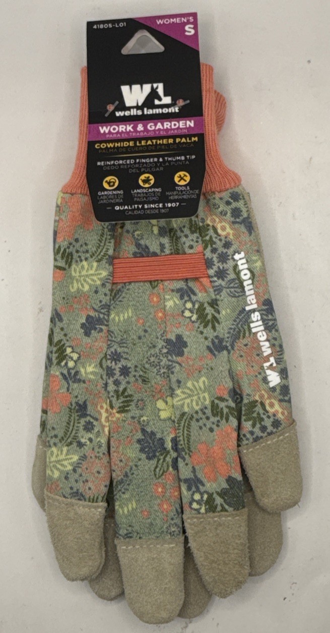 Wells-Lamont Genuine Cowhide Leather Women Size Small  Gardening Work Gloves