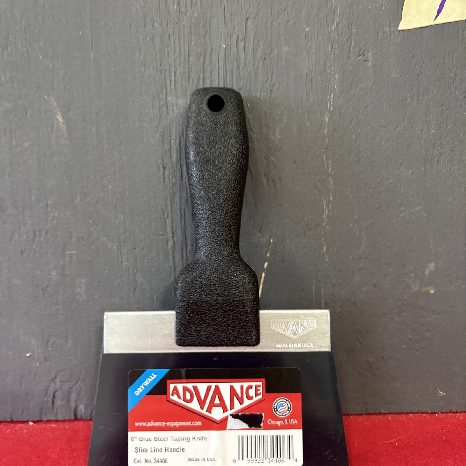 2E-Advance 6” Blue Steel Taping Knife Slim Line Handle 34406