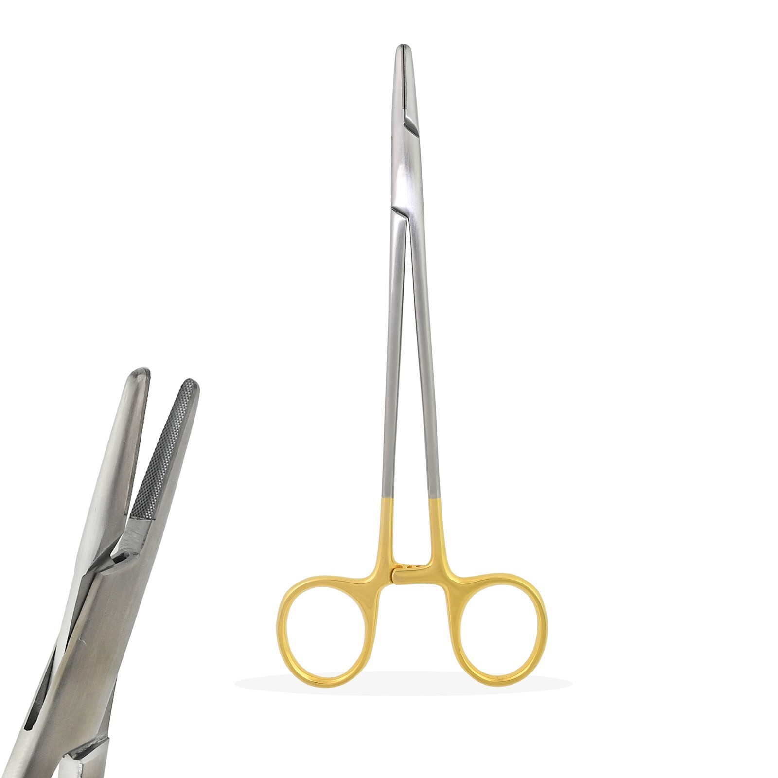 German Grade TC Tip Mayo Hegar Needle Holder Driver 6" Cross Serrated Surgical
