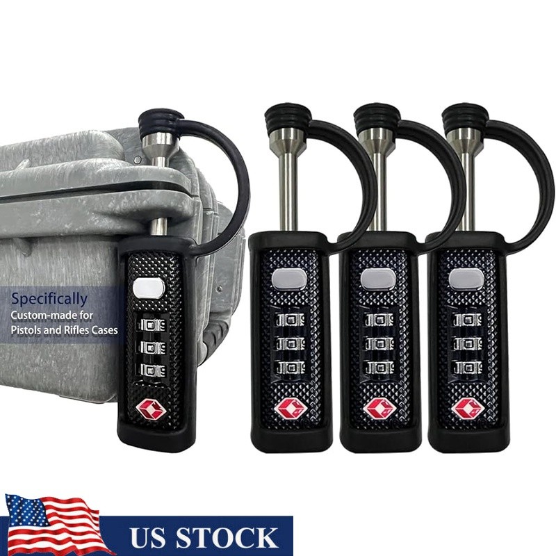 TSA Approved Gun Case Locks 4 Pack Firearm Security Travel Case Lock Heavy Duty
