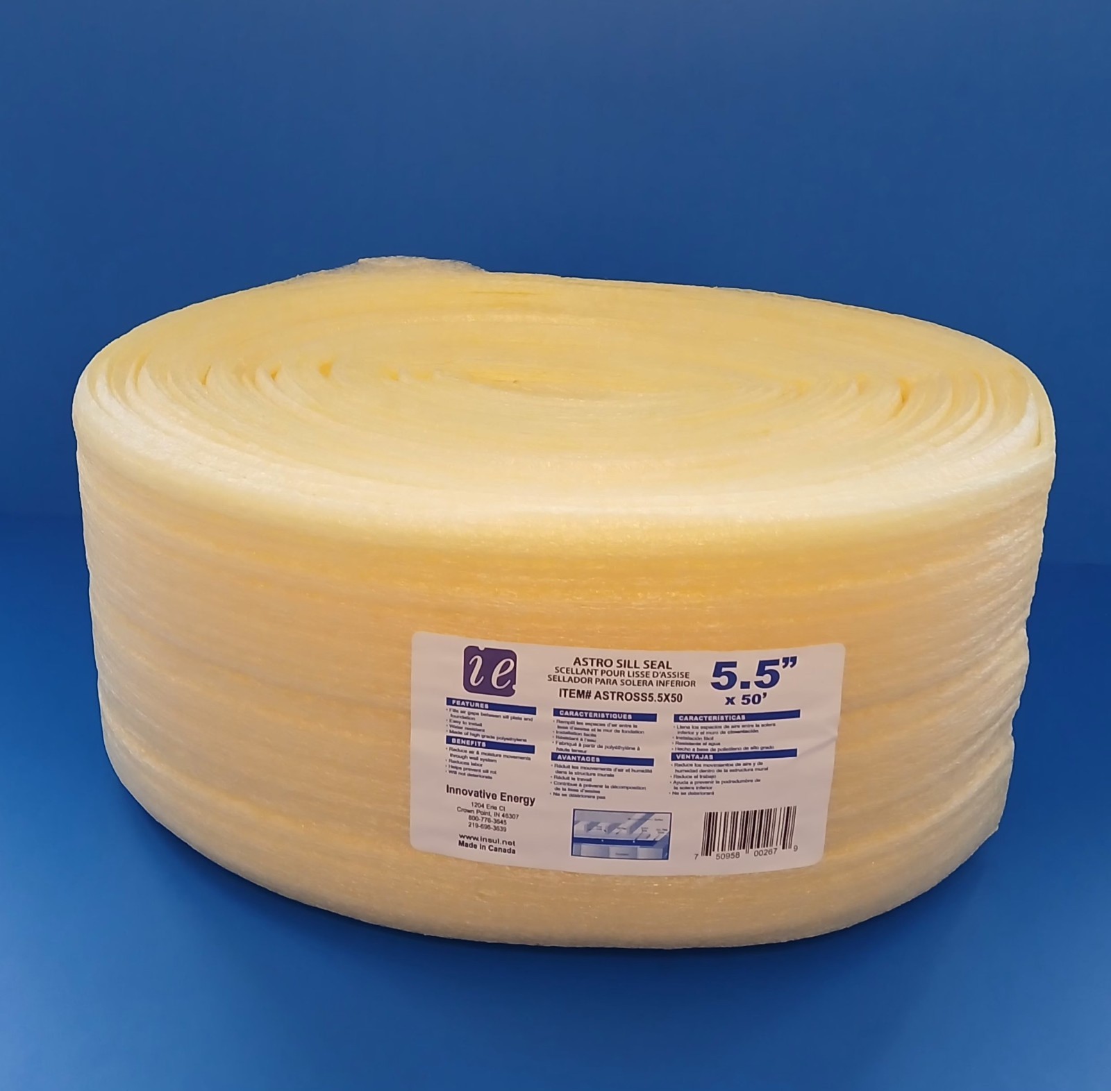 I&E Astro Sill Seal (Yellow Roll) 5.5"x50' (12 per Box)
