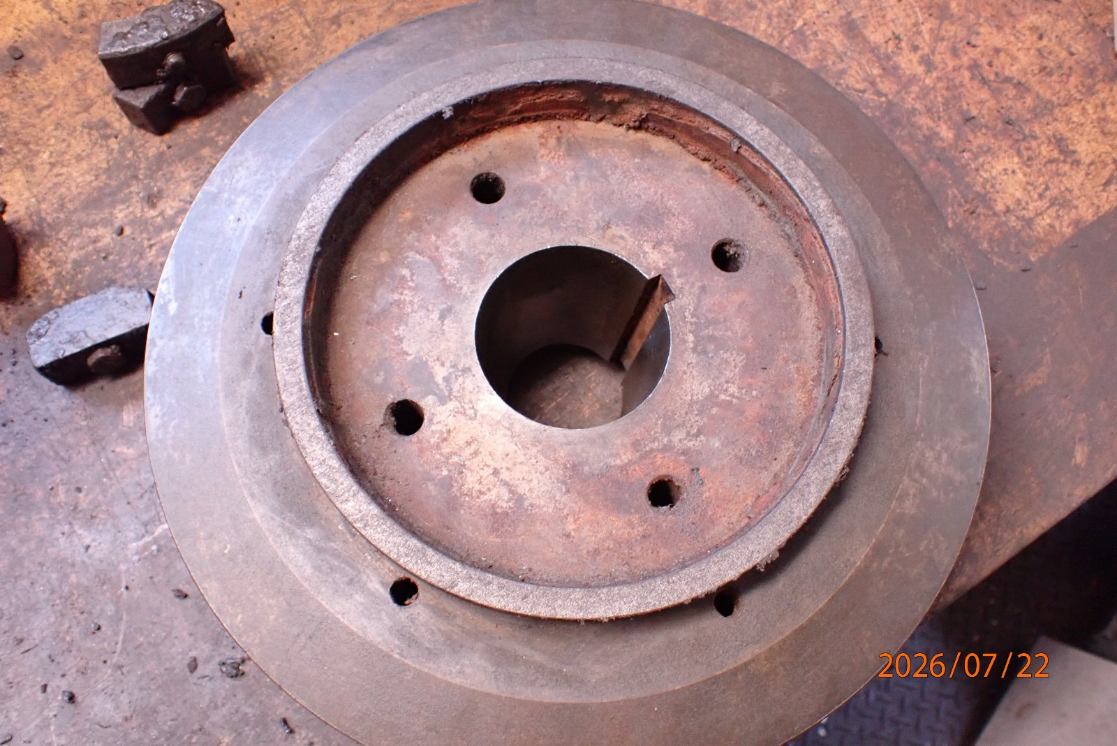 OLDER LARGE SURFACE GRINDING GRINDER WHEEL ARBOR HUB WITH WEIGHTS FOR ...