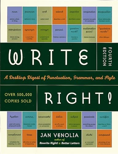 Write Right!: A Desktop Digest of Punctuation, Grammar, and Style - VERY GOOD