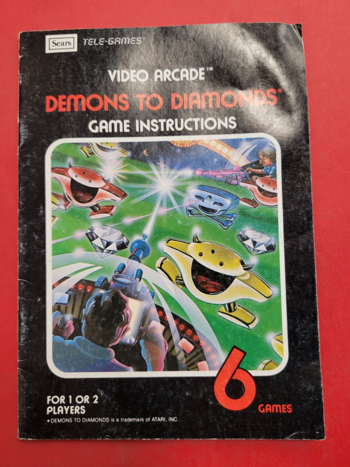 Demons to Diamonds Atari 2600 Sears Tele-games Manual Only!