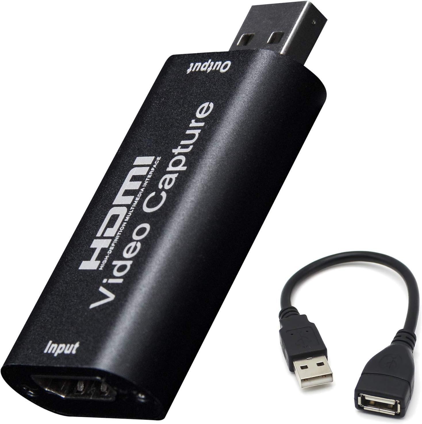 HDMI to USB Video Capture Card 1080P for Live Video Streaming Record via DSLR...