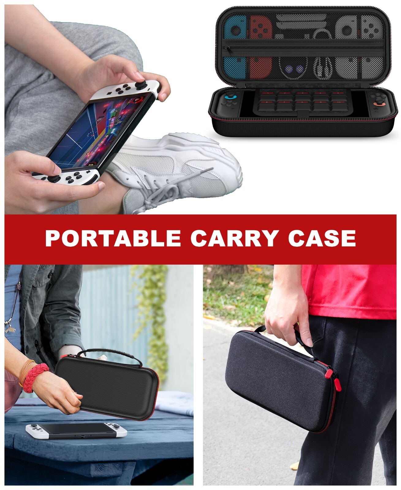 Hard Travel Bag Carrying Case for Nintendo Switch 2 & Switch/switch OLED Console