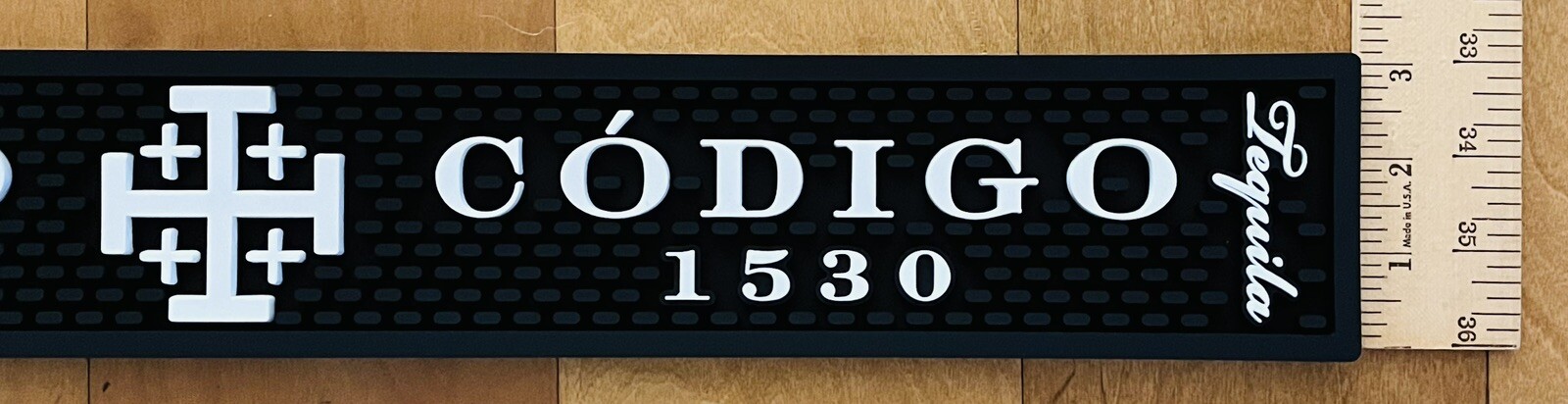 Codigo Tequila Rubber Rail Runner Spill Bar Mat Coaster Brand New Barware